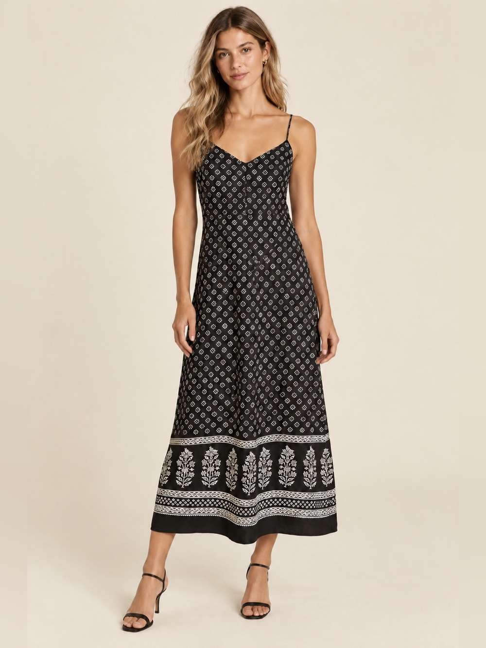 NWT J.Crew Collection Natasha Slip Dress In Block Print